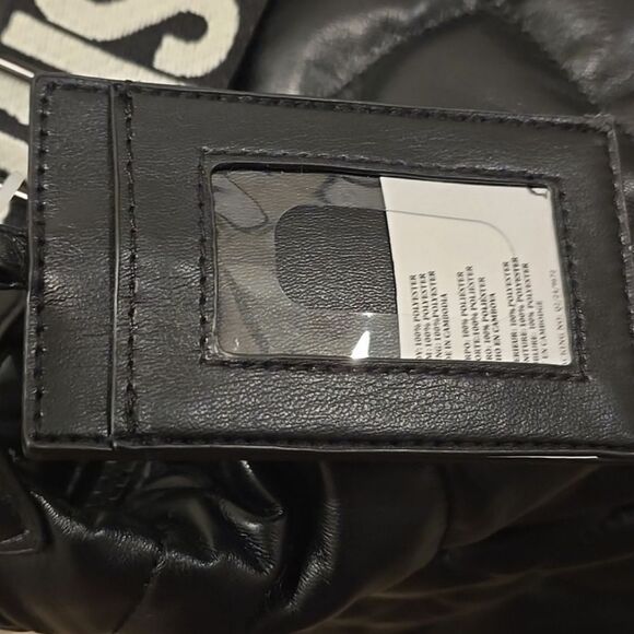 Steve Madden BGlaze Quilted Weekender- Black - Picture 8 of 9